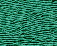 1 Hank of 10/0 Opaque Emerald Green Seed Beads